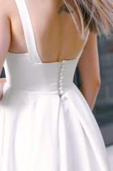 Robe plissée mariage